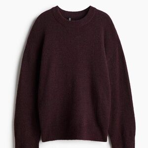 NWT H&M fine knit burgundy sweater